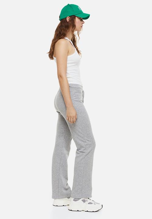 H&M - Straight joggers - light grey marl 
