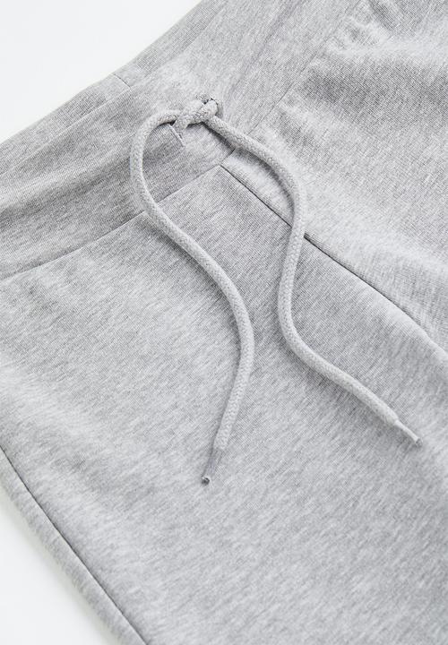 H&M - Straight joggers - light grey marl 