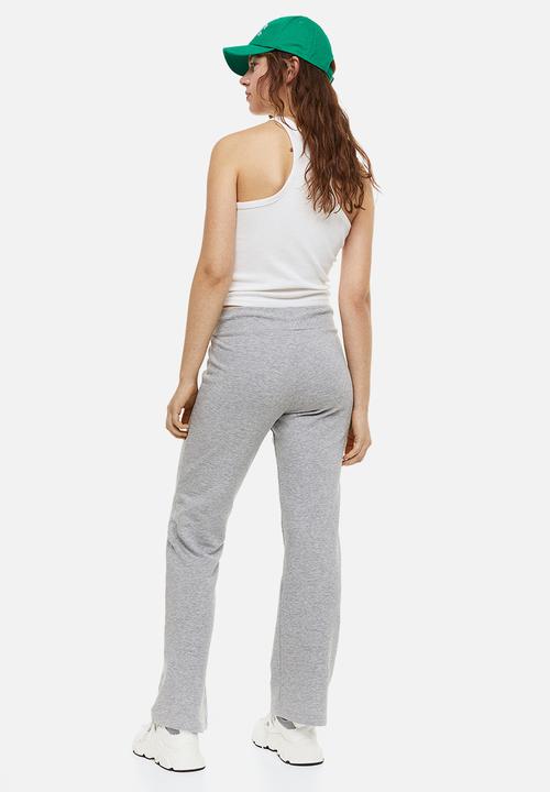H&M - Straight joggers - light grey marl 