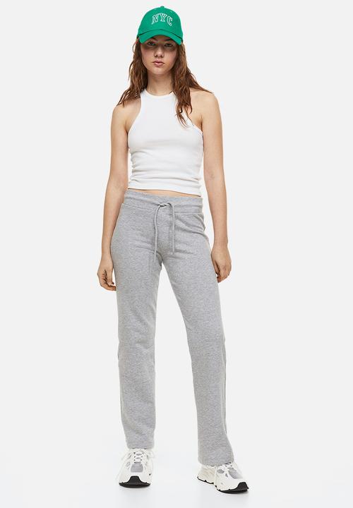 H&M - Straight joggers - light grey marl 