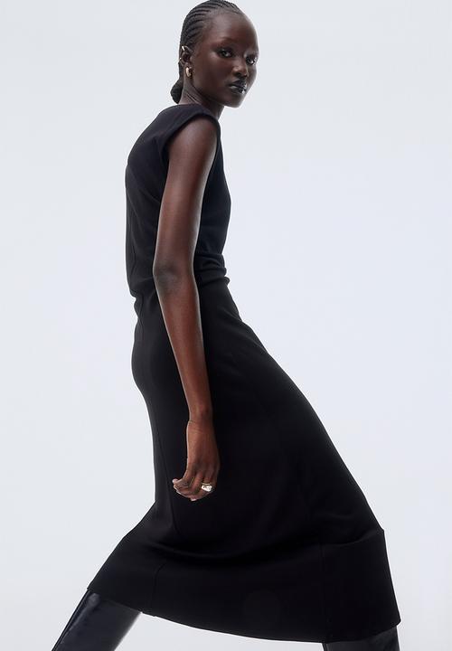 H&M - Gathered dress - black