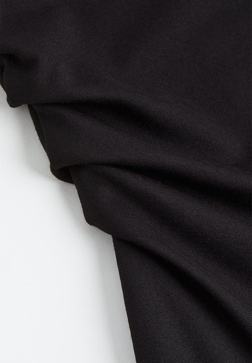 H&M - Gathered dress - black