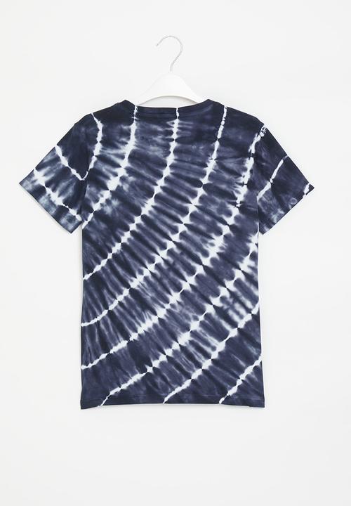 GUESS - Tie & dye short sleeve T-shirt - smart blue tie dye