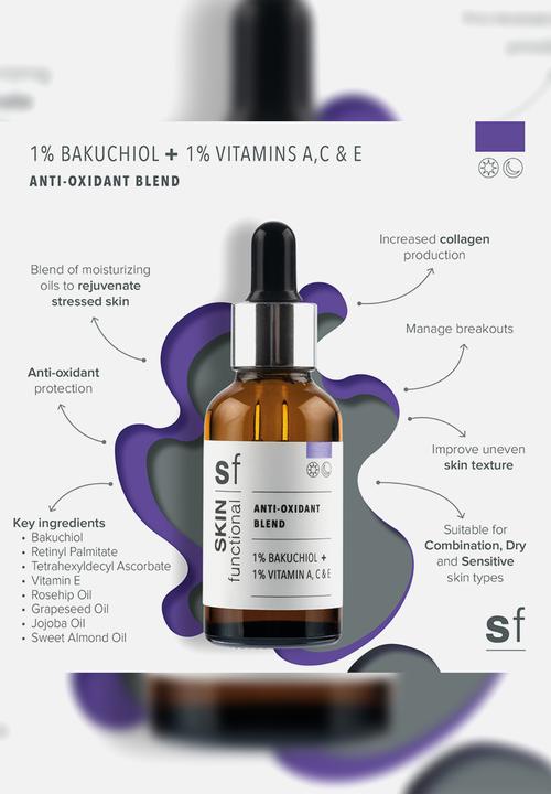 SKIN functional - 1% Bakuchiol + 1% Vitamin A, C, E