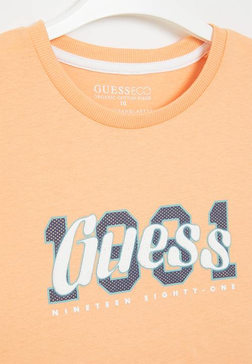 GUESS - Short sleeve T-shirt - orange peach