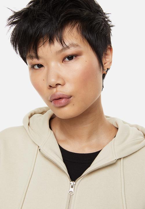 H&M - Zip-through hoodie - beige