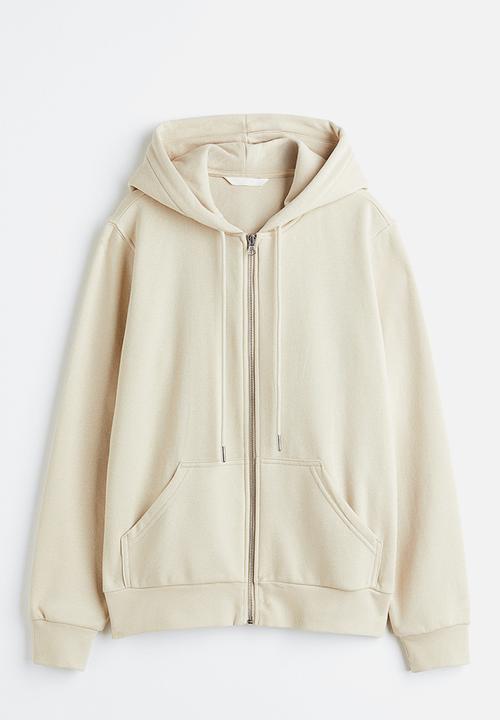 H&M - Zip-through hoodie - beige