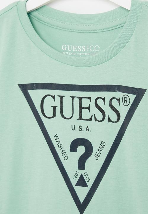 GUESS - Short sleeve T-shirt core - lagoon fog