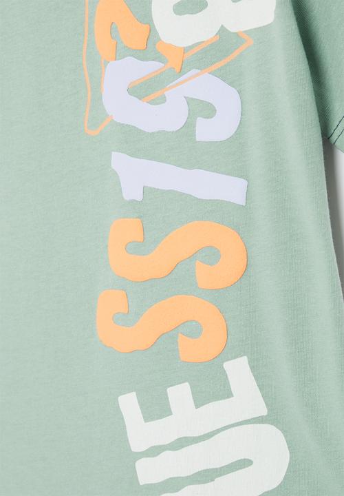 GUESS - Short sleeve T-shirt - lagoon fog