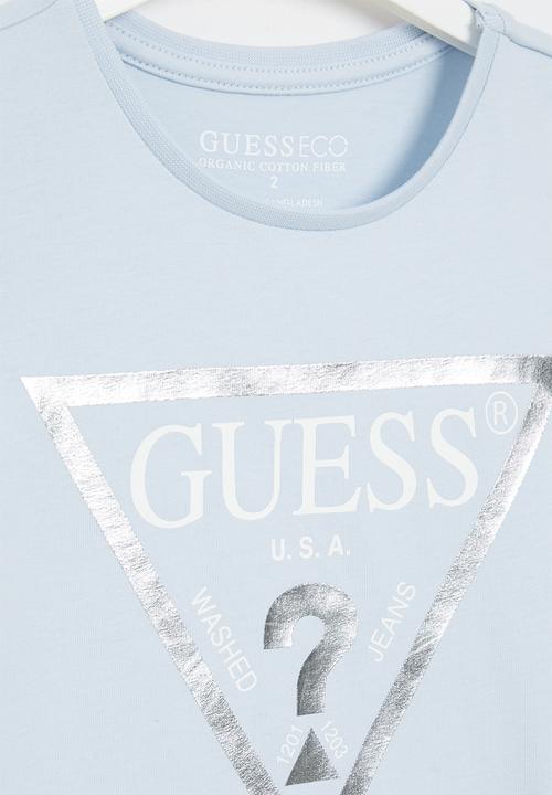 GUESS - Short sleeve T-shirt core - airway blue