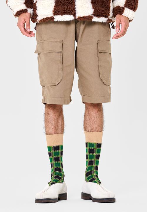 Happy Socks - Dressed patchwork sock - dark green