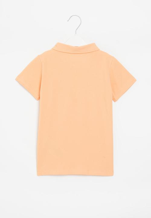 GUESS - Short sleeve polo - orange peach