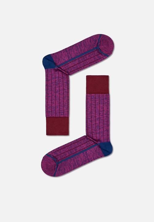 Happy Socks - Dressed minimal compact sock - dark purple