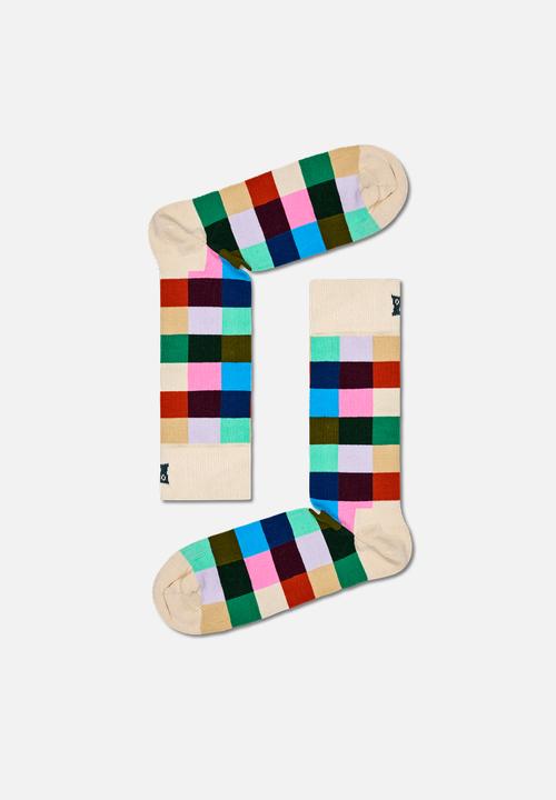 Happy Socks - 3-Pack check it out socks gift set - white
