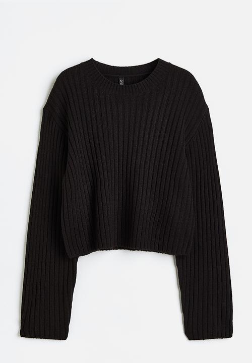 H&M - Rib-knit jumper - black
