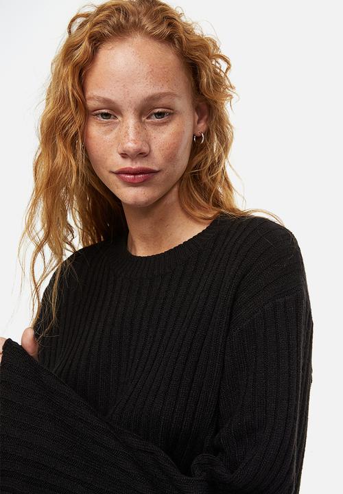 H&M - Rib-knit jumper - black
