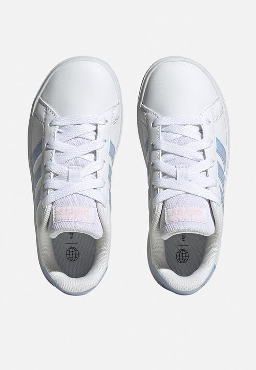 adidas Performance - Grand court 2.0 k - ftwr white/blue dawn/clear pink