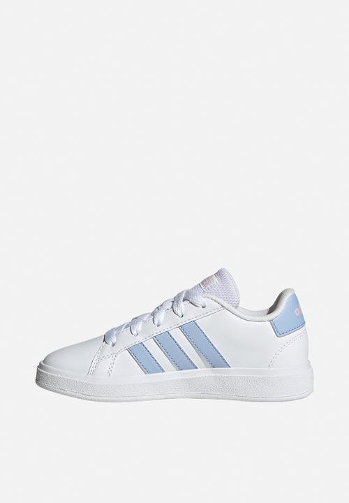adidas Performance - Grand court 2.0 k - ftwr white/blue dawn/clear pink
