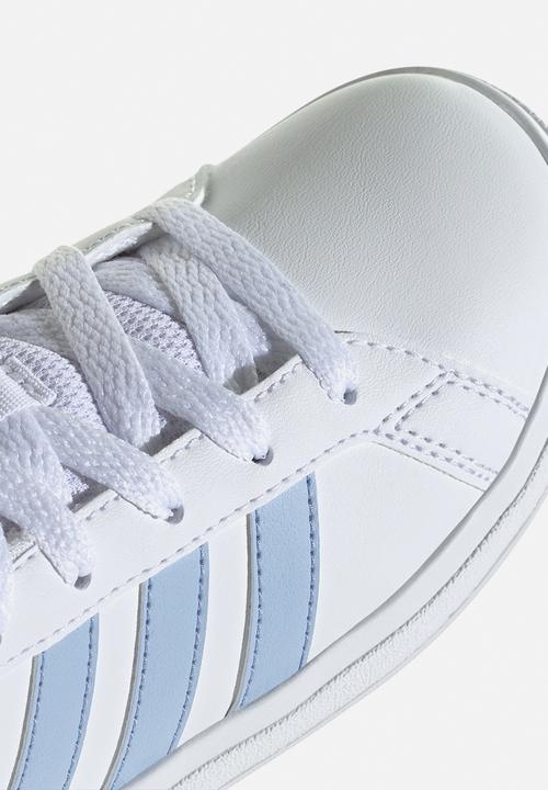 adidas Performance - Grand court 2.0 k - ftwr white/blue dawn/clear pink
