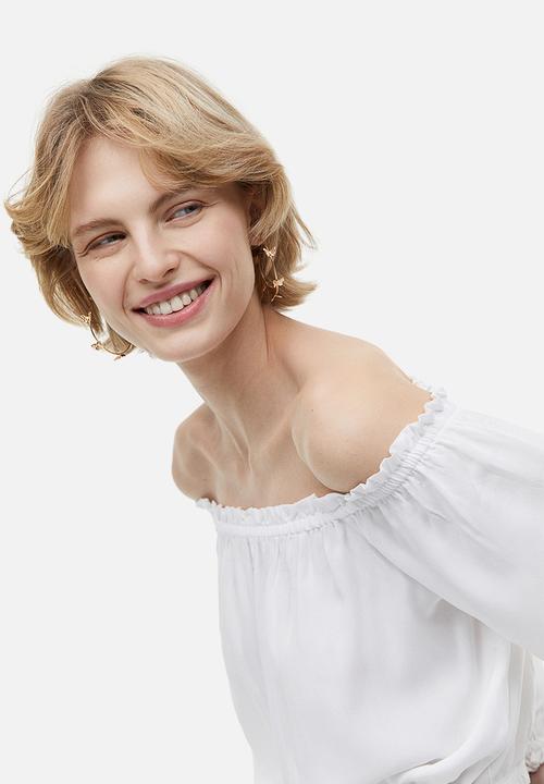 H&M - Off-the-shoulder blouse - white
