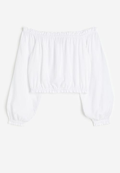H&M - Off-the-shoulder blouse - white