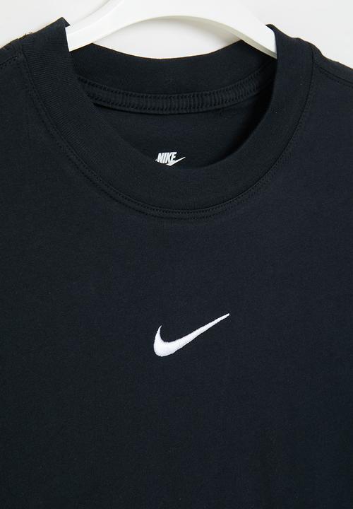 Nike - G nsw tee essntl short sleeve boxy - black & white