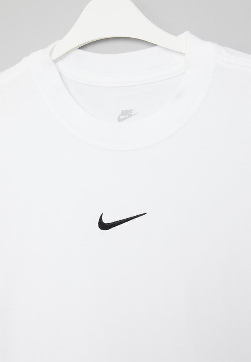 Nike - G nsw tee essntl short sleeve boxy - white & black