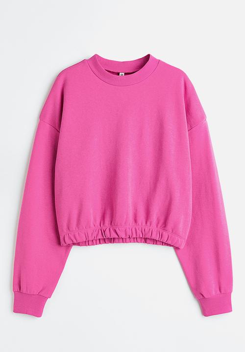 H&M - Cropped sweatshirt - pink