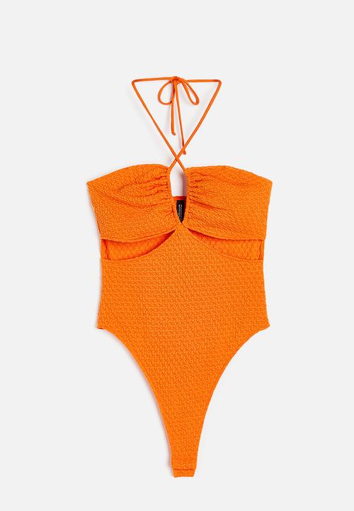 H&M - Cut-out thong body - orange