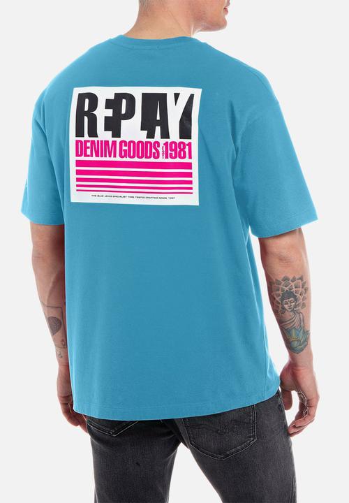 Replay - T-shirt - neon sky