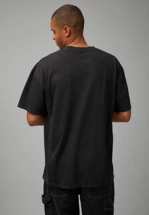 Factorie - Oversized music merch T-shirt - lcn wmg washed black/greenday