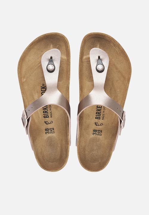 Birkenstock - Gizeh metallic birko flor regular - copper