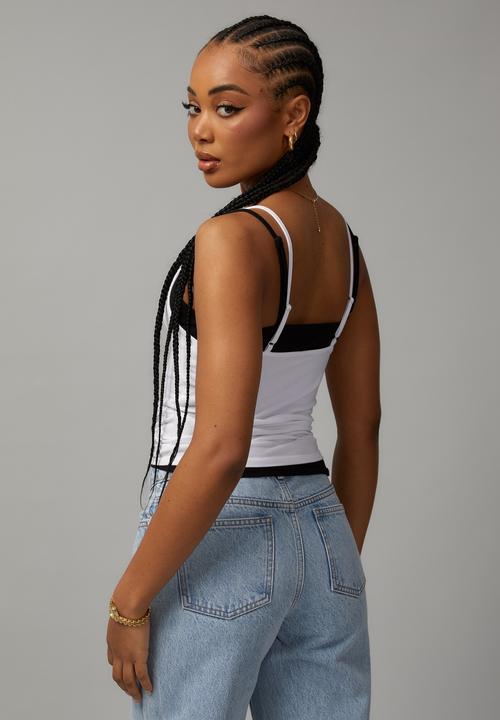 Factorie - Jersey cami - white
