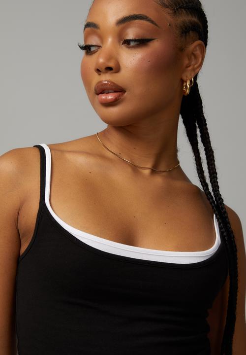 Factorie - Jersey cami - black