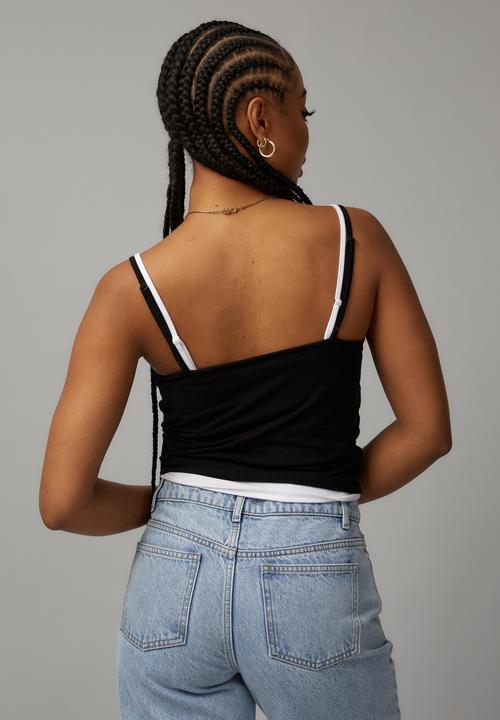 Factorie - Jersey cami - black