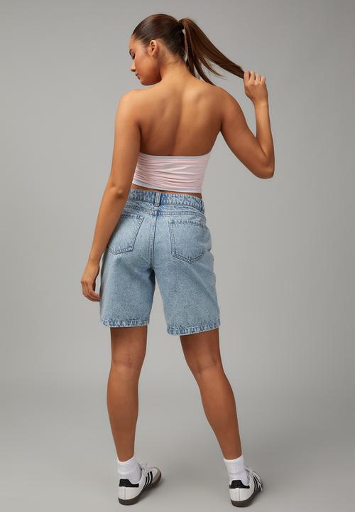 Factorie - Crop jersey bandeau - soft pink