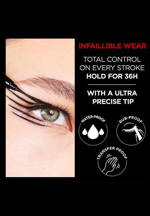 L'Oreal Paris - Infaillible Micro Felt Liner - 01 Obsidian Black