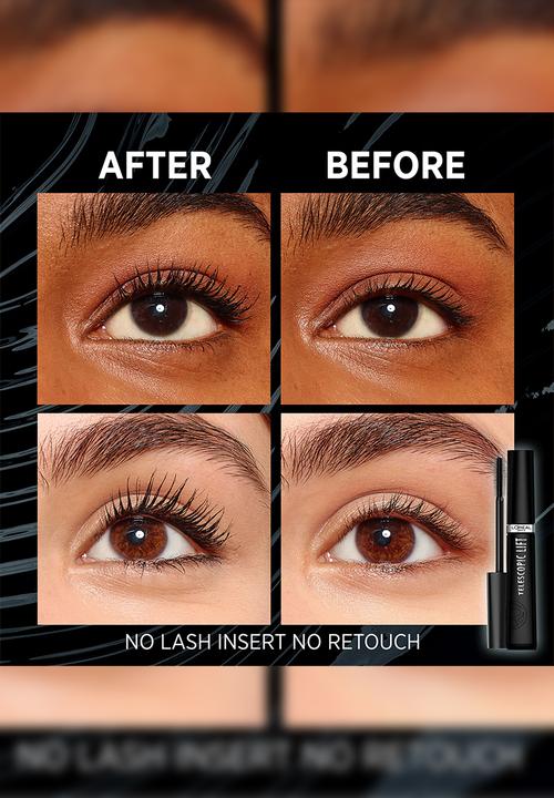 L'Oreal Paris - Telescopic Lift Mascara - Washable Black 01
