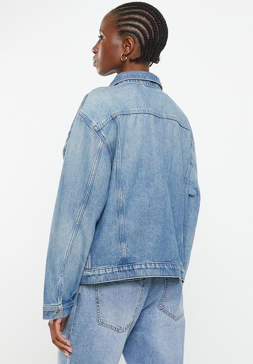 G-STAR - Oversized jacket wmn - sun faded air force blue