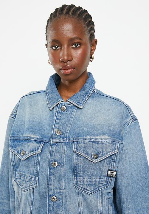 G-STAR - Oversized jacket wmn - sun faded air force blue