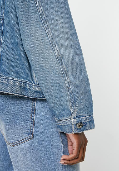 G-STAR - Oversized jacket wmn - sun faded air force blue