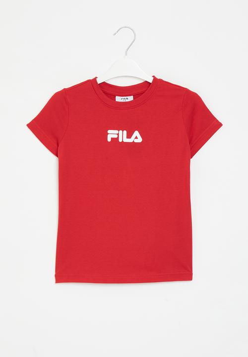 FILA - Mono deckle T-shirt - fila red