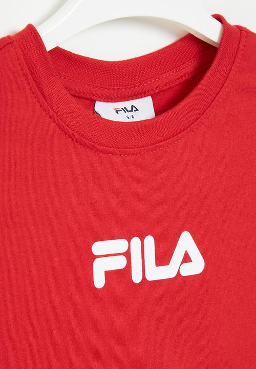 FILA - Mono deckle T-shirt - fila red