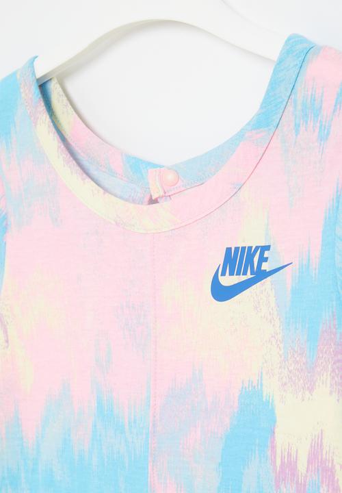Nike - Nkg aop knit romper - ocean bliss