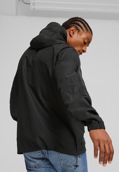 PUMA - The puma hooded windbreaker - black