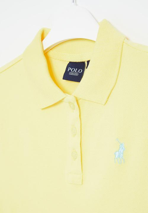 POLO - Girls classic short sleeve golfer - yellow
