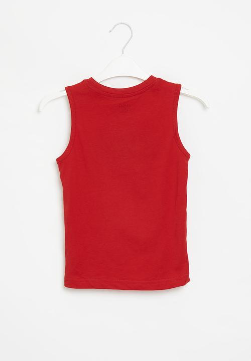 POLO - Boys printed vest - red