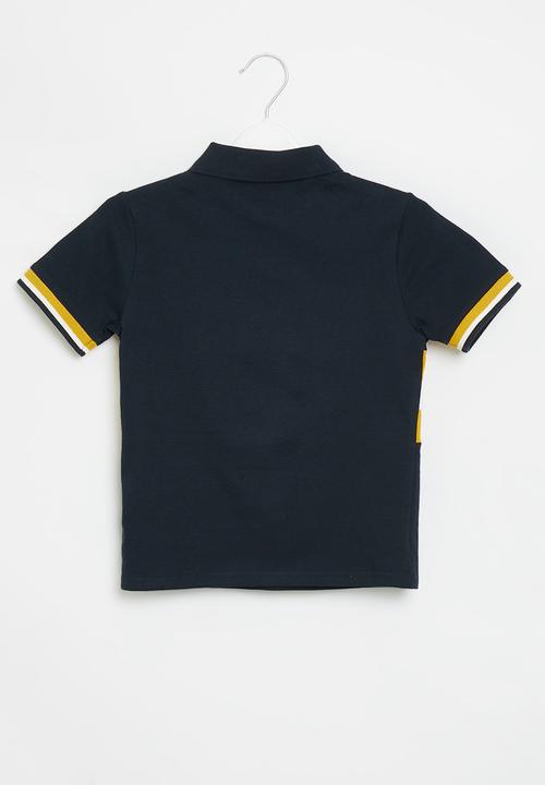 POLO - Boys cut & sew short sleeve go - navy