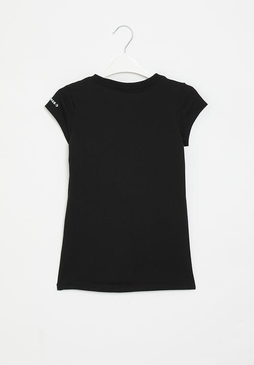 Converse - Teen Short sleeve chuck patch gfx T-shir - black