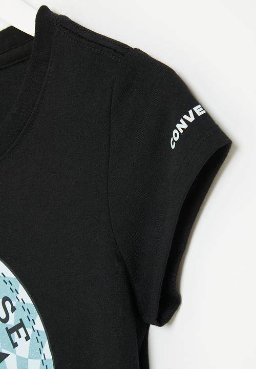 Converse - Teen Short sleeve chuck patch gfx T-shir - black